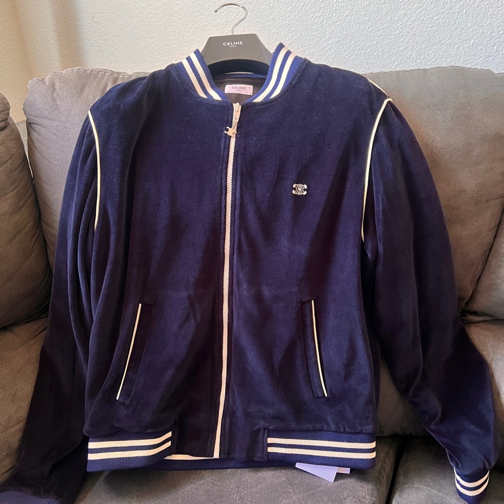 Celine velour track pants and matching jacket. Brand New! Never worn with tags.